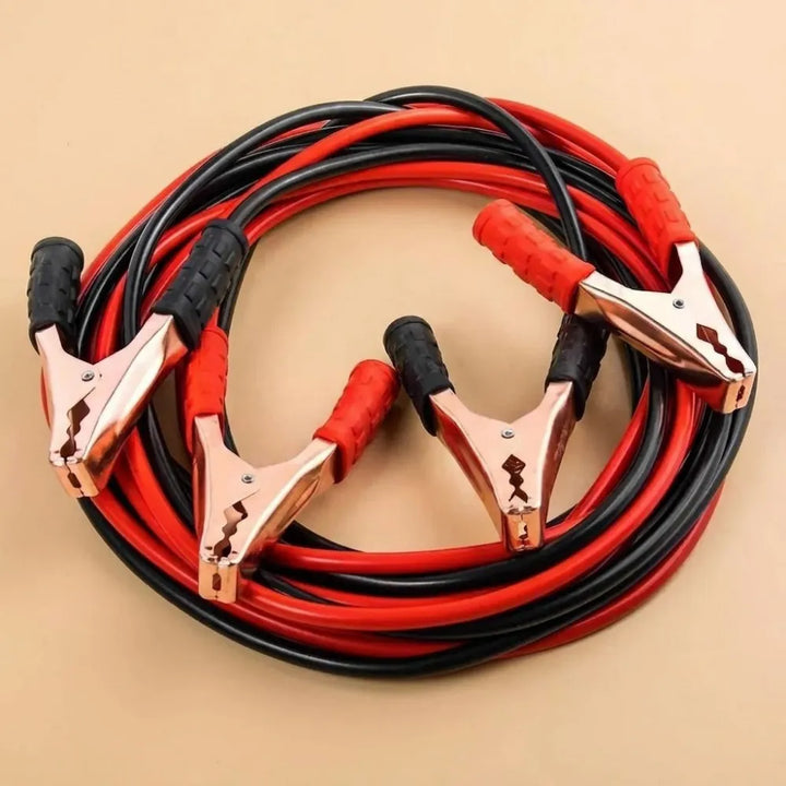 Heavy Duty Auto Jumper Cables | Emergency Battery Booster Clamps