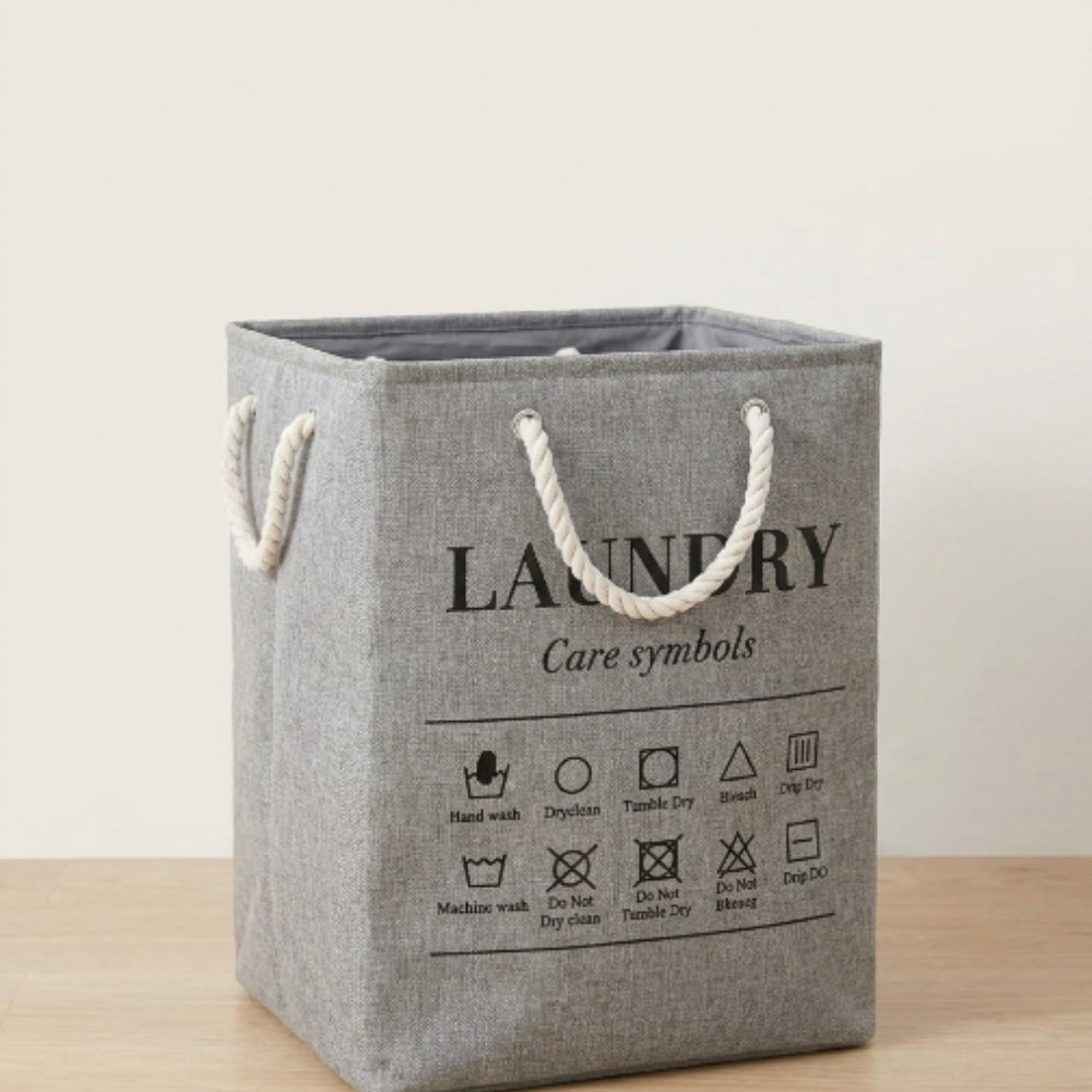 Foldable Fabric Laundry Hamper Bag | Square Shape Clothes Organizer Basket for Laundry & Home Storage