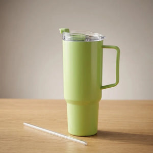 1800ml Large Plastic Tumbler with Handle, Lid & Straw | BPA-Free Travel Mug Water Bottle for Gym, Office, Home & Outdoor