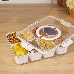 Multi-Compartment Food Storage Box | Organized Airtight Meal Prep & Pantry Solution