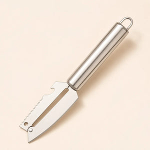 5-in-1 Stainless Steel Vegetable Peeler | Multifunction Fruit & Vegetable Peeler with Knife, Fish Scaler, Bottle Opener & Potato Eye Remover