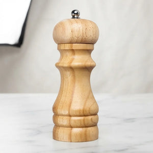 5-Inch Wooden Salt & Pepper Grinder Mill | Manual Spice Crusher for Salt, Black Pepper & Seasonings | Kitchen & Dining Table