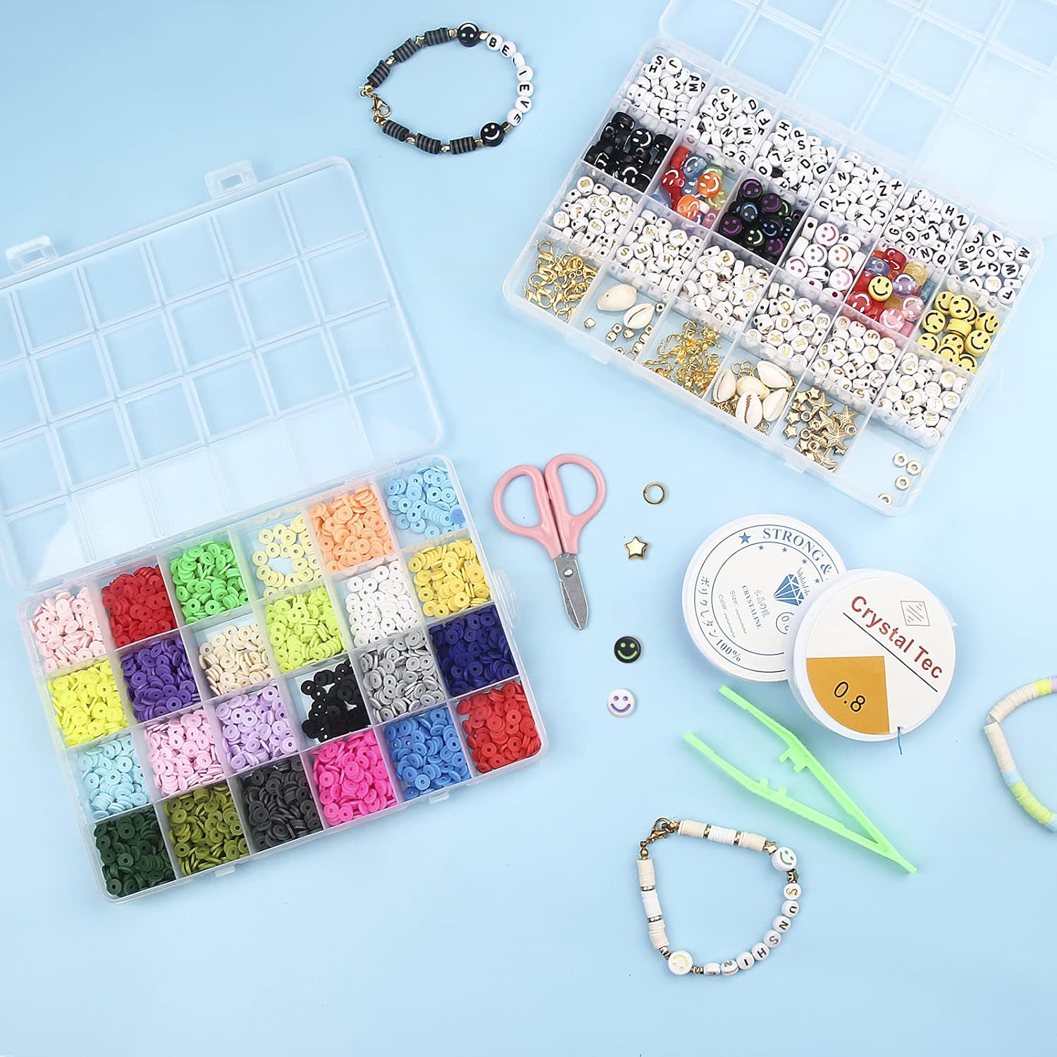 Bracelet Making Kit for Girls – DIY Jewelry Set with Beads & Charms | Creative Craft Gift for Kids & Teens (Ages 5–16)