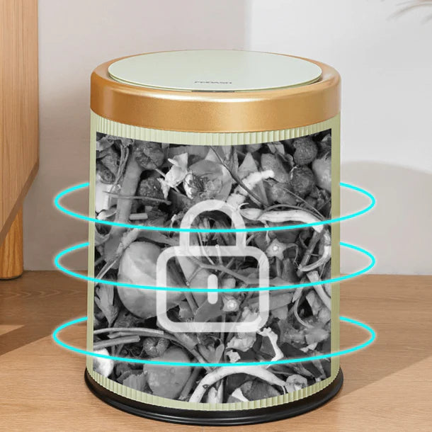 Smart Automatic Round Plastic Trash Can with Lid(13L)