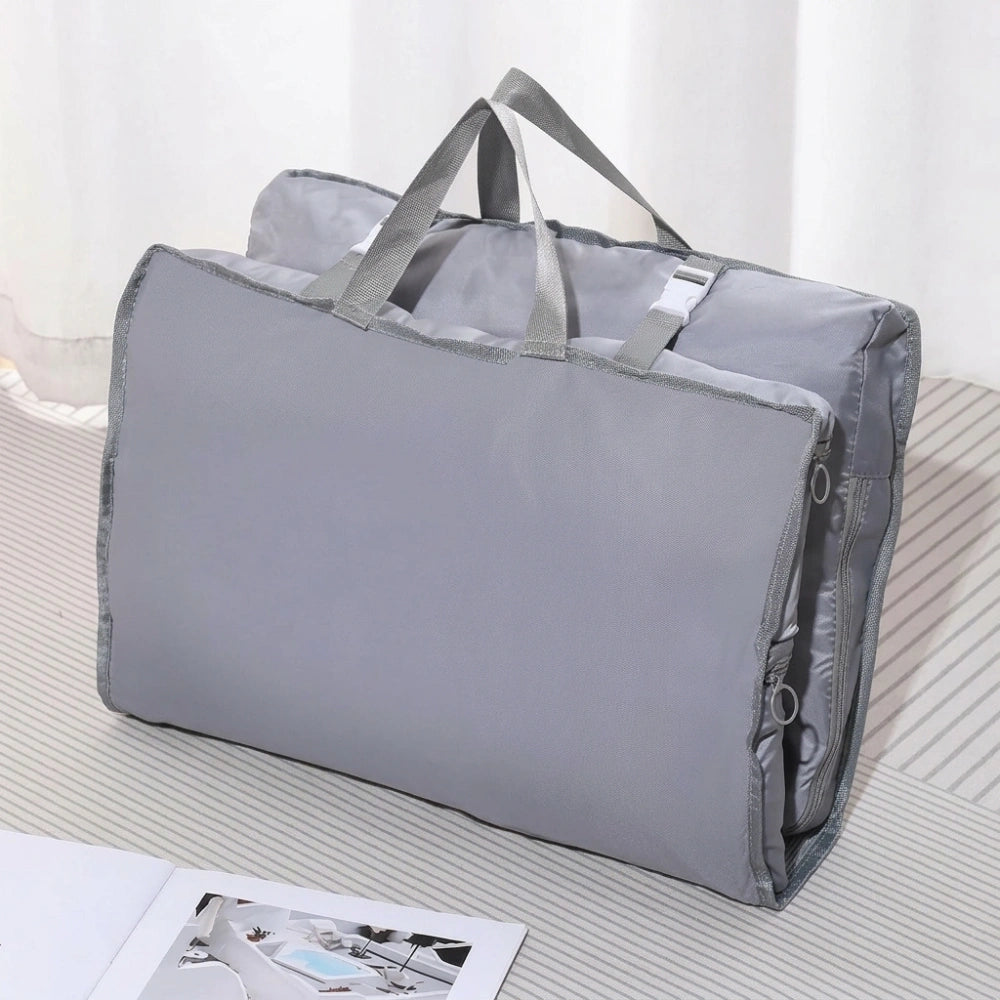 7 Pocket Wardrobe Travel Bag | Foldable Hanging Garment Organizer Duffel with Trolley Sleeve
