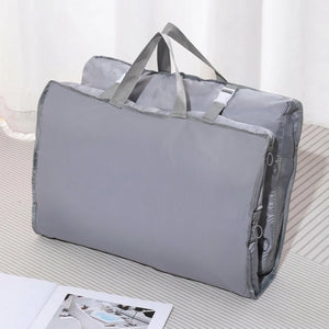 7 Pocket Wardrobe Travel Bag | Foldable Hanging Garment Organizer Duffel with Trolley Sleeve