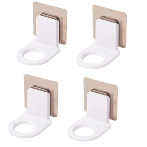 Wall Mounted Shampoo & Soap Bottle Holder | Self Adhesive No Drill Bathroom & Kitchen Dispenser Rack