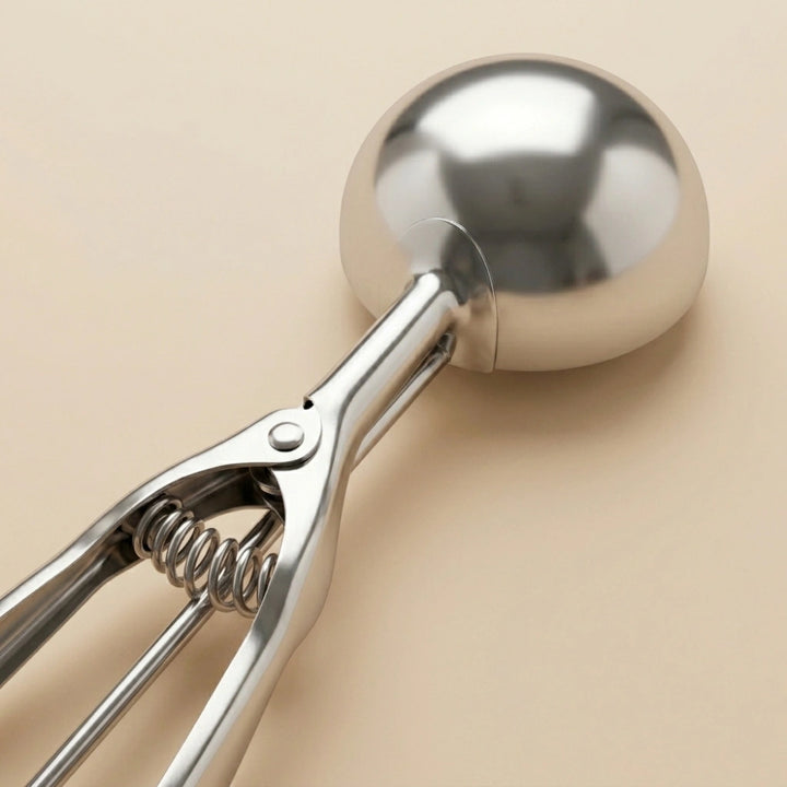 Stainless Steel Ice Cream Scoop Spoon | Heavy-Duty Ice Cream Serving Scoop for Gelato, Sorbet & Cookie Dough