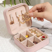 PU Leather Travel Jewelry Organizer | Portable Storage Case