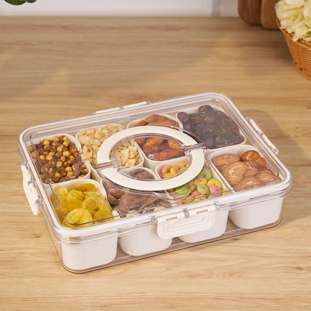 Multi-Compartment Food Storage Box | Organized Airtight Meal Prep & Pantry Solution