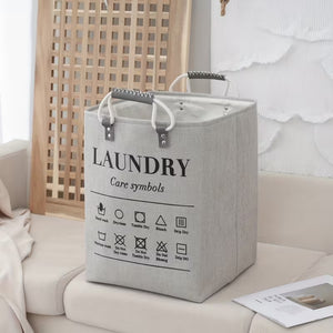 Foldable Fabric Laundry Hamper Bag | Square Shape Clothes Organizer Basket for Laundry & Home Storage