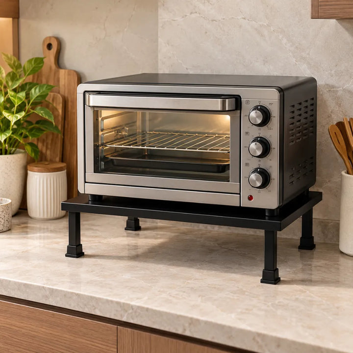 Heavy-Duty Metal Stand | Multi-Purpose Use | Adjustable Rack for Microwave, Printer, Kitchen Appliances, Monitor & etc.