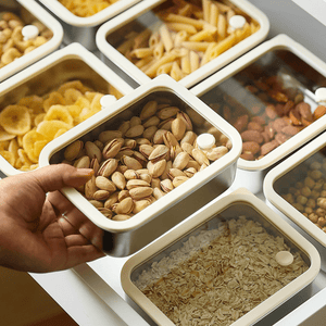 Durable Stainless Steel Meal Prep Box | Multi-Purpose Refrigerator & Pantry Organizer