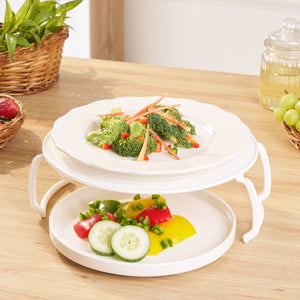 Microwave Plate Stacker | Space-Saving Kitchen Organizer for Busy Homes