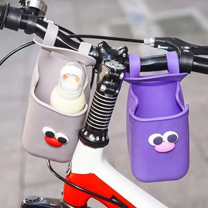 Universal Silicone Cup Holder for Stroller & Bicycle | Flexible Bottle Holder for Wheelchair, Pool Chair & Outdoor Travel