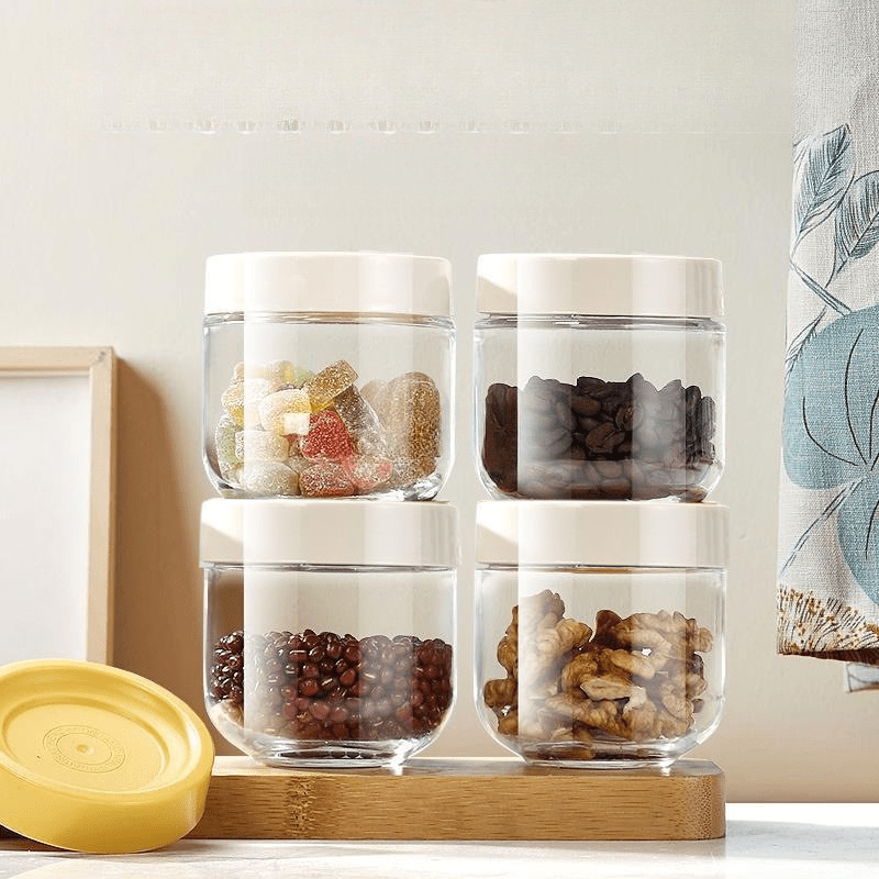 Premium 300ml Glass Airtight Food Storage Jar | Crystal Clear Pantry Organizer