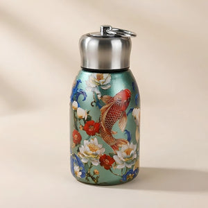 300ml Butterfly Print Stainless Steel Vacuum Insulated Water Bottle | Double Wall Hot & Cold Thermos Flask | Premium Mini Handy Bottle