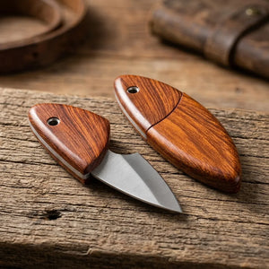 Mini Retractable Utility Knife Keychain | Portable Box Cutter Key Ring | Pocket-Size Cutter for Packages, Camping & Outdoor Use