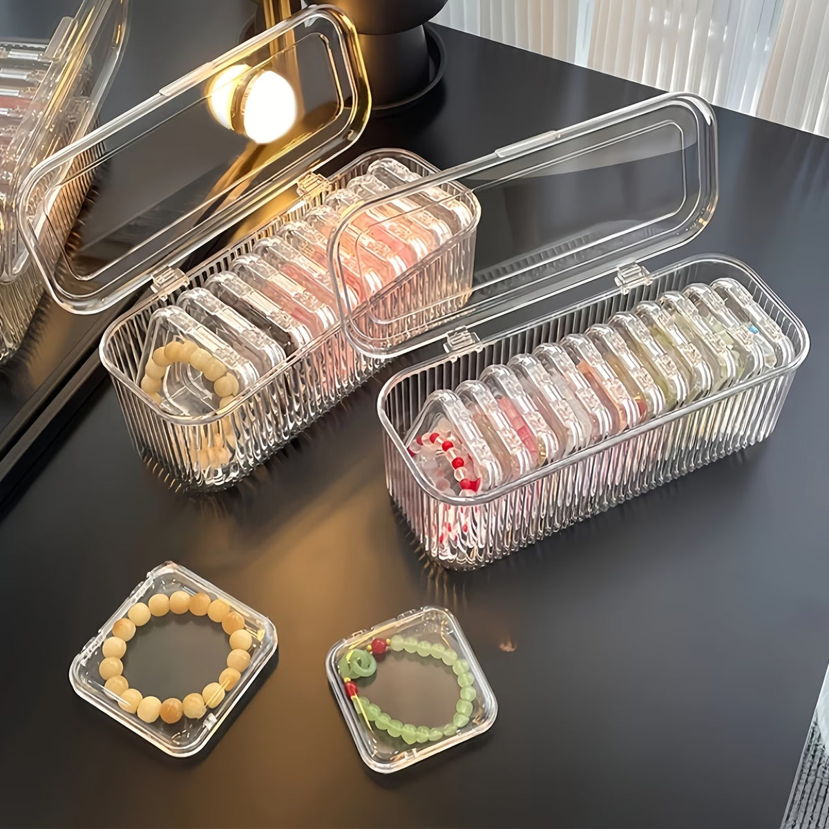 Acrylic Jewellery Organizer 14 Pcs Mini Compartment Storage Box