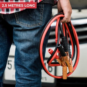 Heavy Duty Auto Jumper Cables | Emergency Battery Booster Clamps