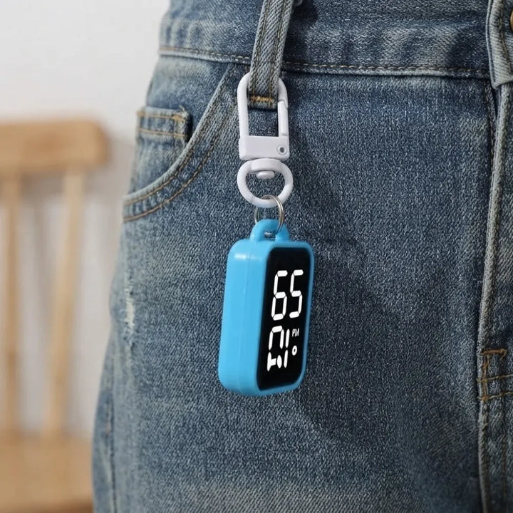 LED Digital Keychain Watch | Pocket Mini Timepiece for Students