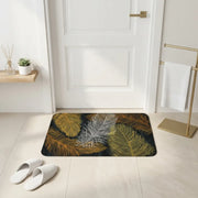 Luxury Feather Print Anti-Slip Bathroom Door Mat | Soft Absorbent Floor Rug