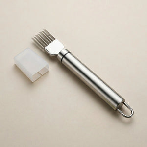 6-Blade Stainless Steel Vegetable Grater & Scallion Cutter | Onion, Herbs & Vegetable Shredder | Multi-Blade Chopping Knife