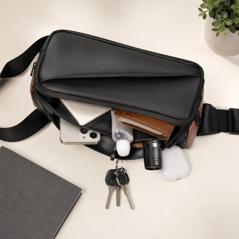 Waterproof Anti-Theft Crossbody Sling Bag | Casual Chest Shoulder Bag for Travel, Office & Daily Use