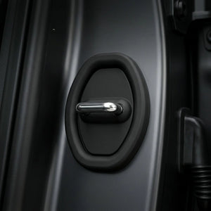 Car Door Lock Protector Cover | Silicone Rubber Shock Absorber Pads for SUV & Car Door Latch Protection 4PCS set