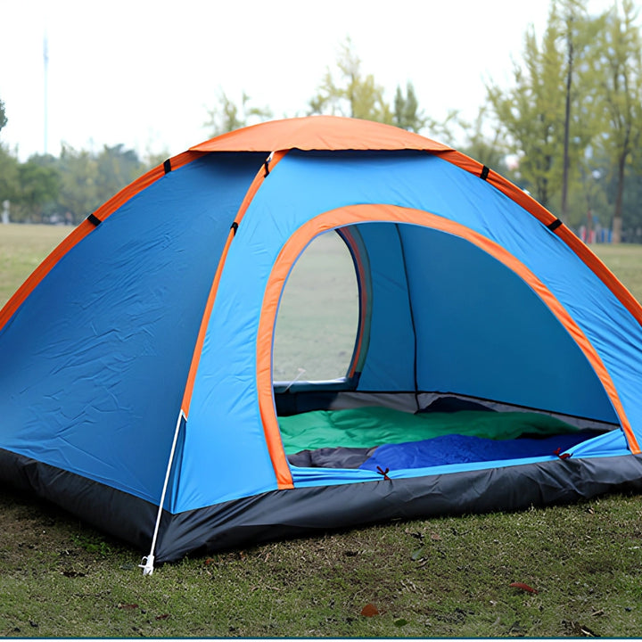 4 Person capacity Waterproof Camping Tent | Portable Foldable Dome Shelter for Outdoor Picnic, Hiking, Trekking & Family Camping