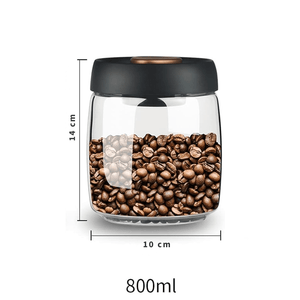 Coffee Bean Storage Jar | UV-Protecting Airtight Glass Container for Fresh Flavor