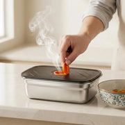 316 Stainless Steel Food Storage Container with Lid | Leakproof & Microwave Safe