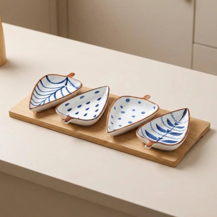 Multipurpose Snack Serving Dish with Compartments | Dry Fruit, Namkeen, Nuts, Candy & Fruit Serving Tray | Elegant Decorative Tableware for Home, Kitchen & Parties