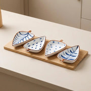 Multipurpose Snack Serving Dish with Compartments | Dry Fruit, Namkeen, Nuts, Candy & Fruit Serving Tray | Elegant Decorative Tableware for Home, Kitchen & Parties