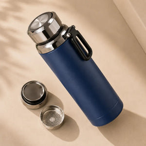 1000ml Diamond Vacuum Insulated Thermal Mug | Stainless Steel Leakproof Hot & Cold Water Bottle | BPA-Free Travel Flask for Tea & Coffee