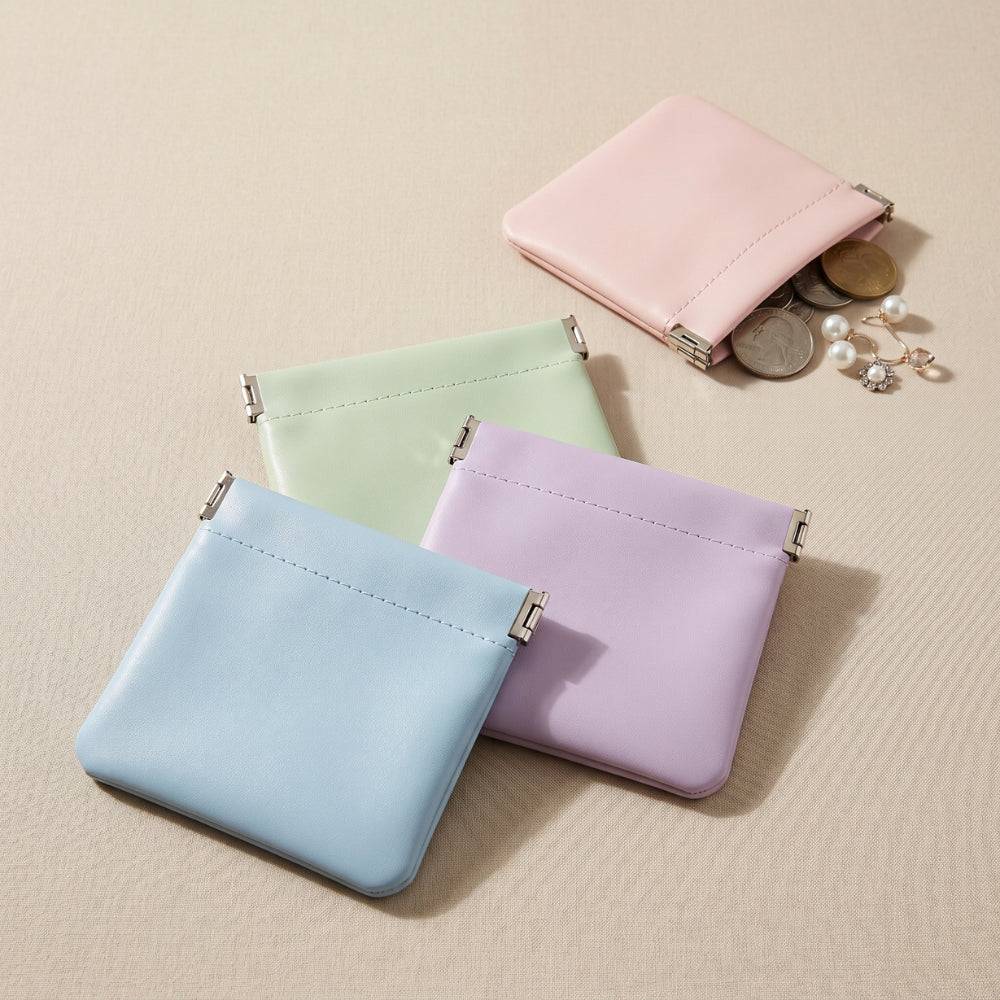 Mini Travel Cosmetic Pouch | Small Storage Bag for AirPods, Cables, Coins, Jewellery, Lipstick & Makeup Essentials (2 pcs)