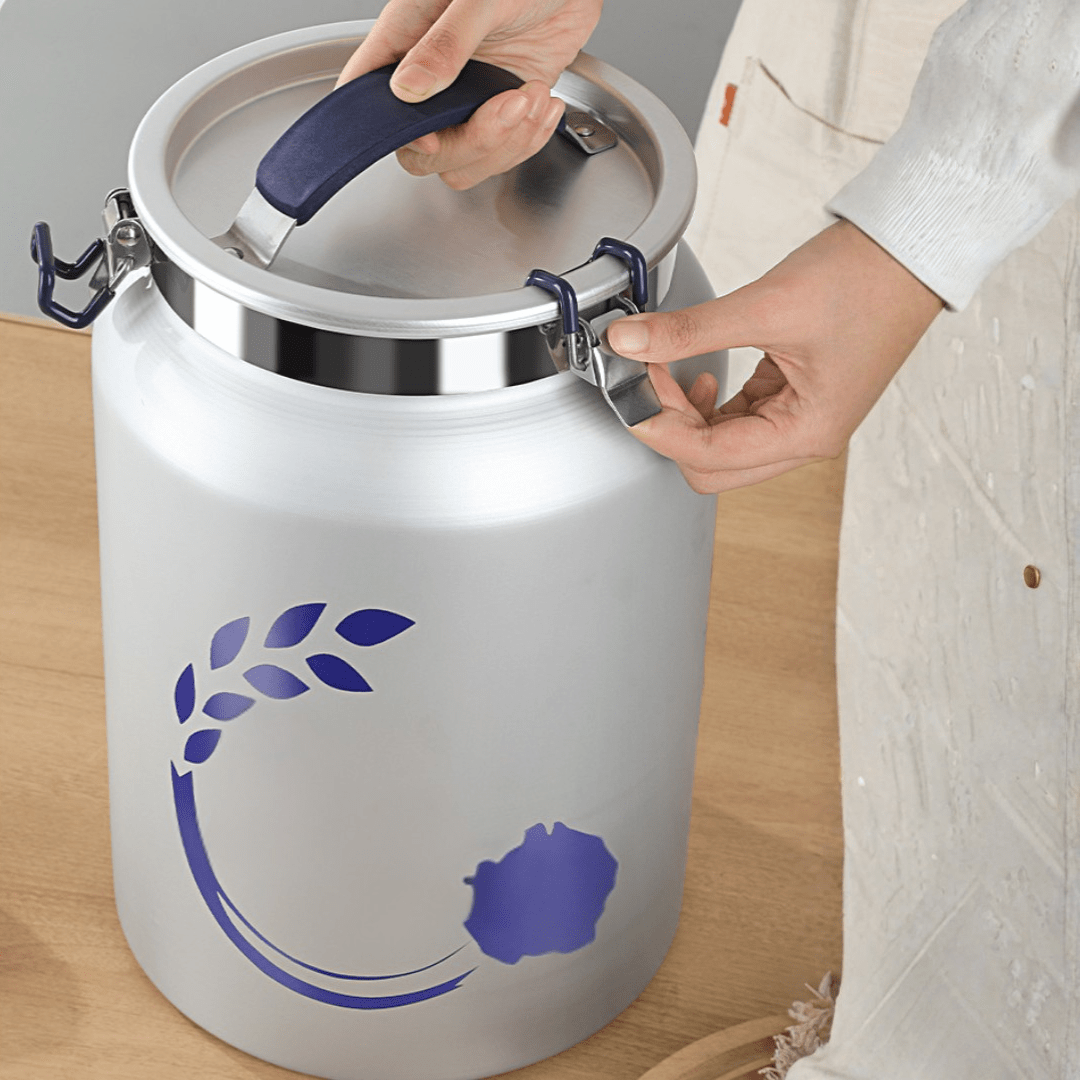 Premium Aluminum Alloy Grain Storage Container | Vacuum Sealed Freshness