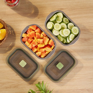 Durable Stackable Rectangular Storage Box with Secure Hinged Lid