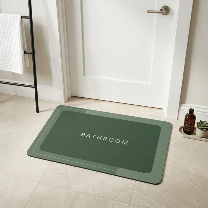 Luxury Anti-Slip Bathroom Floor Mat | Soft Absorbent Quick Dry Bath Rug | Waterproof Washroom Entrance Carpet