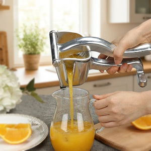 Heavy-Duty Manual Hand Press Juicer | Aluminium Fruit & Citrus Squeezer | Ergonomic Lemon, Orange & Lime Juicer
