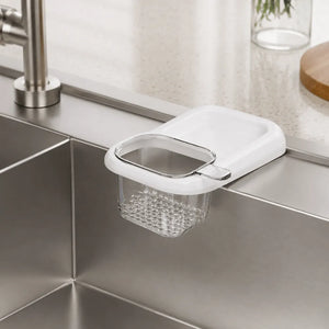 Kitchen Sink Strainer Basket with Suction Cup | Press-Type Food Waste Catcher & Removable Drain Basket for Sink & Wash Basin