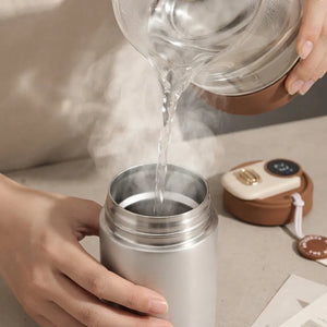 Digital Temperature Display Coffee Mug | 316 Stainless Steel Vacuum Insulated Travel Mug with Leakproof Lid | Double Wall Thermal Tumbler