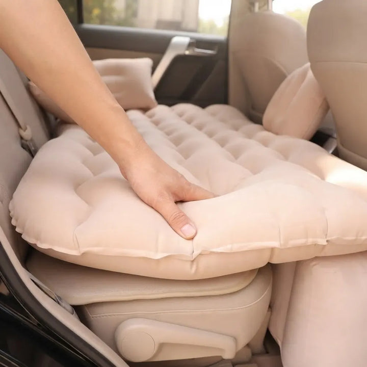 Premium Car Inflatable Bed with Electric Pump & 2 Air Pillows | Universal Back Seat Mattress for Travel, Camping & Kids