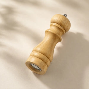 5-Inch Wooden Salt & Pepper Grinder Mill | Manual Spice Crusher for Salt, Black Pepper & Seasonings | Kitchen & Dining Table