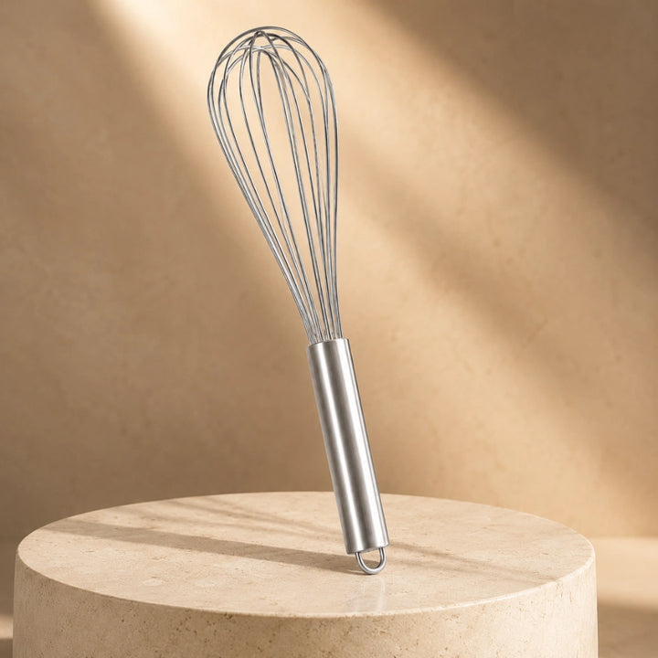 Stainless Steel Manual Hand Whisk | Coffee Frother, Egg Beater & Baking Whisk | Milk Frothing Mixer for Kitchen