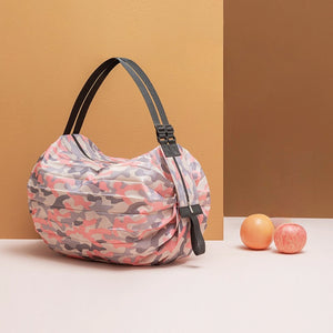 Waterproof Foldable Travel Tote Bag with Zipper | Compact Reusable Shopping & Shoulder Bag for Men and Women