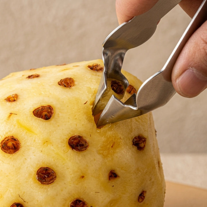 Stainless Steel Pineapple Eye Remover Tool | Pineapple Eye Peeler & Corer | Fruit Peeling Kitchen Tool for Quick & Easy Pineapple Preparation