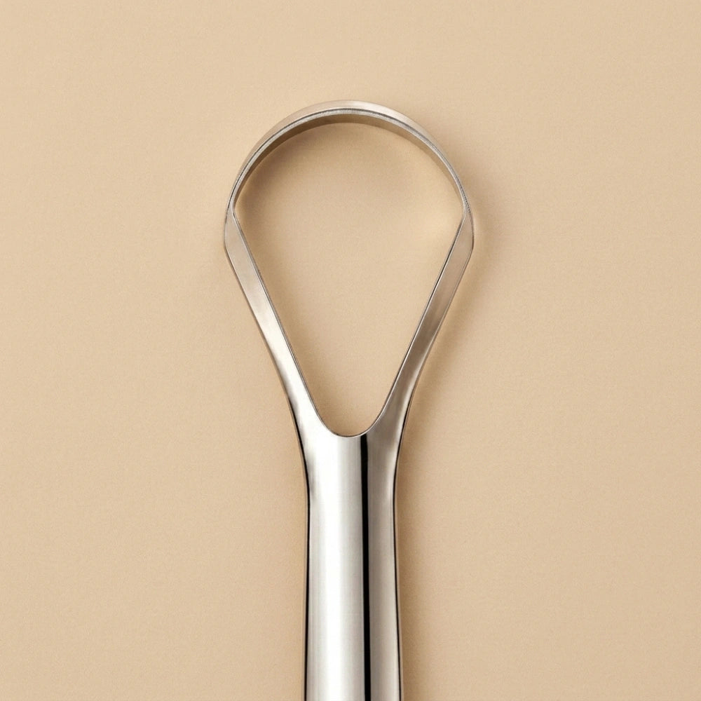 Stainless Steel Tongue Cleaner | Metal Tongue Scraper for Fresh Breath & Oral Hygiene | Durable Rust-Resistant Tongue Cleaner (Small Size)