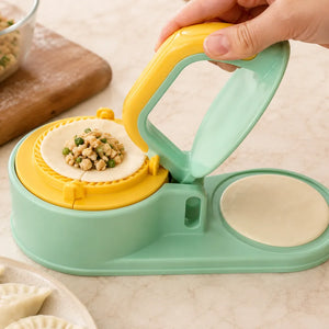 3-in-1 Dumpling Maker Machine | Momo, Gujiya, Samosa & Karanji Dough Press | Dumpling Skin Press Mould