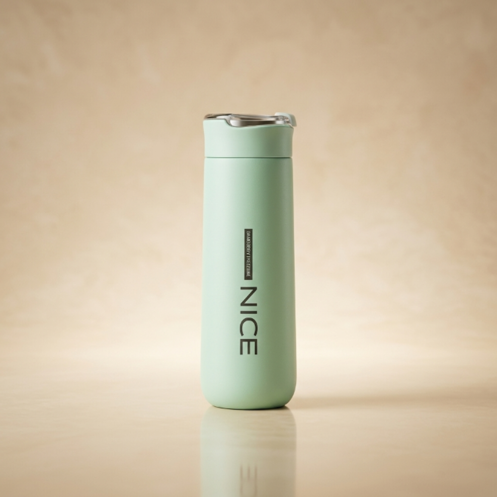 400ML Nice Vacuum Insulated Water Bottle | Leakproof Portable Flask for Tea, Coffee & Water